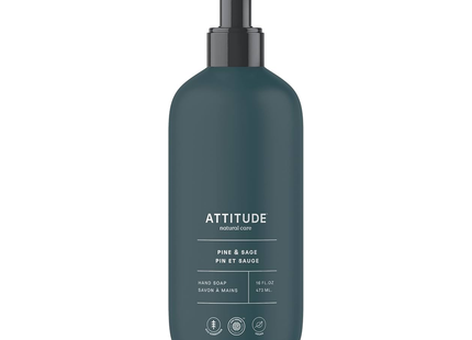 Attitude - Savon liquide pour les mains, pin et sauge | 473 ml