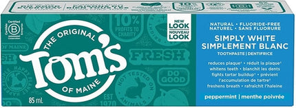 Toms's of Maine - Simply White Peppermint Toothpaste | 85 mL