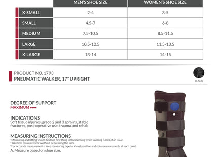 OTC - Inflatable High-Top Air Walker Boot Black