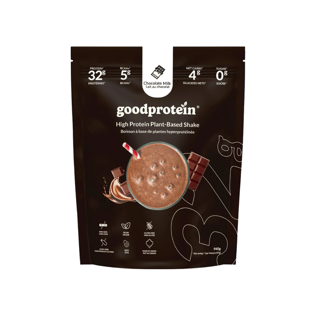 goodprotein High Protein Plant-Based Shake, Chocolate Milk | 940 g