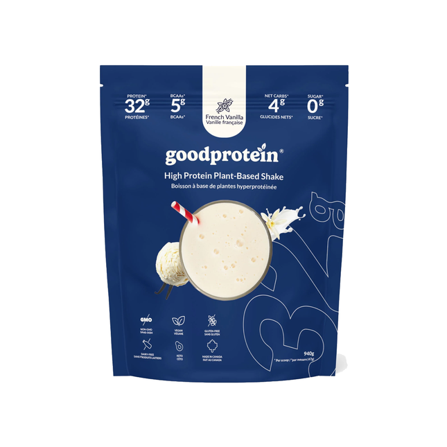 goodprotein - High Protein Plant-Based Shake, French Vanilla | 940 g