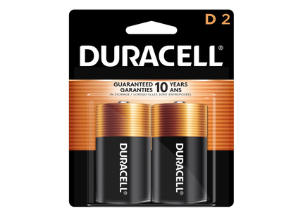 Duracell - Pile alcaline D Coppertop | Paquet de 2