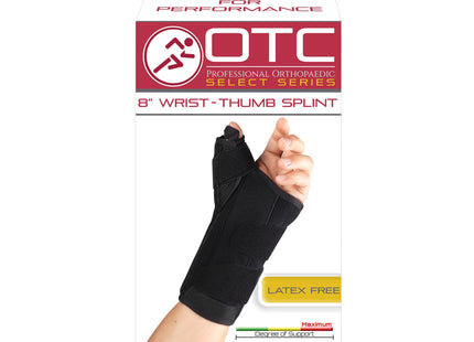 OTC - 8" Select Wrist/Thumb Splint Black