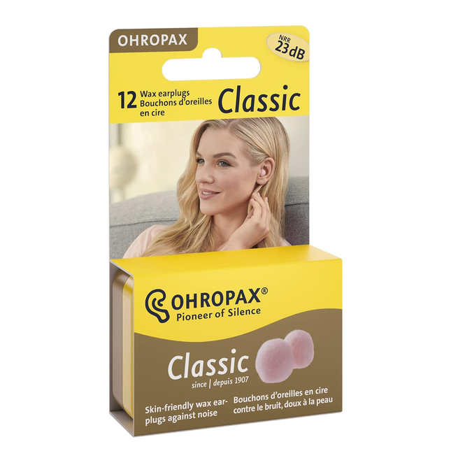Ohropax - Bouchons d'oreilles en cire classiques | 6 paires