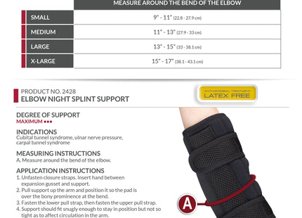 OTC - Elbow Night Splint Black