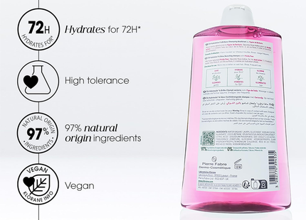 Klorane - Shampoing Hydratation & Brillance 72H, Figue de Barbarie | 400 mL