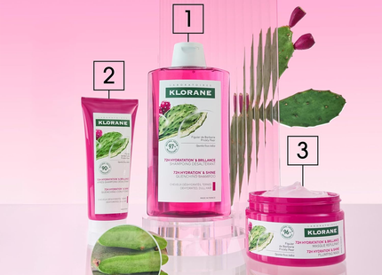 Klorane - Shampoing Hydratation & Brillance 72H, Figue de Barbarie | 400 mL