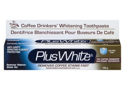 Plus White - Anti-Cavity Effective Fluoride Protection Toothpaste - Cool Mint Flavour | 100 g