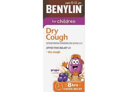 Benylin - Soulagement de la toux sèche pour les enfants | 100 ml