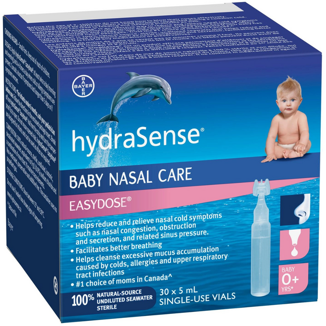 HydraSense - Soins nasaux pour bébé Easy Dose Easydose | 30 x 5 ml