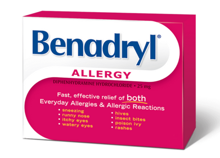 Benadryl - Caplets pour le soulagement des allergies | 12 caplets
