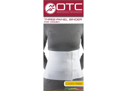 OTC - 9" Ladies' 3-Panel Elastic Post-Operative Binder White