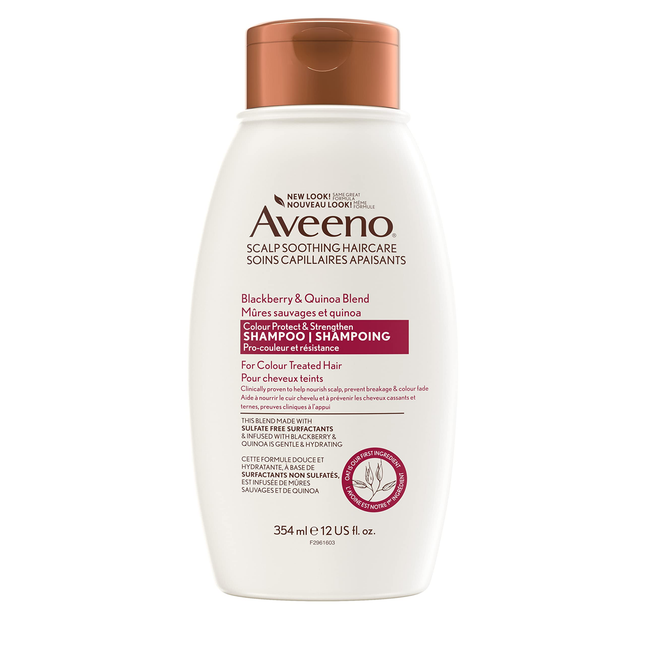 Aveeno - Shampooing Color Protect & Strengthen - Mûre et quinoa | 354 ml