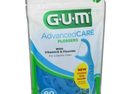 GUM - Fil dentaire Advanced Care avec vitamine E et fluorure | 90 points