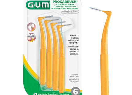 GUM - Proxabrush Interdental Angle Cleaners | 6 pack