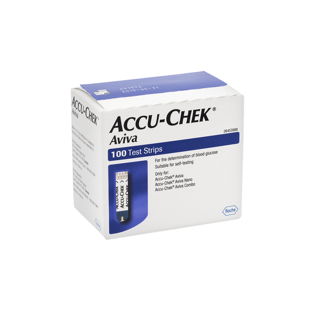 Roche - Bandelettes Accu-Chek Aviva | 100 bandelettes de test