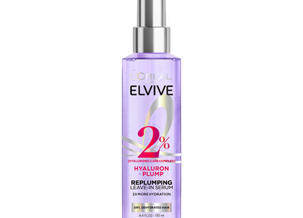 L'Oréal Paris - Sérum repulpant hydratant sans rinçage à l'acide hyaluronique Hyaluron Plump 2 % pour cheveux déshydratés | 150 ml