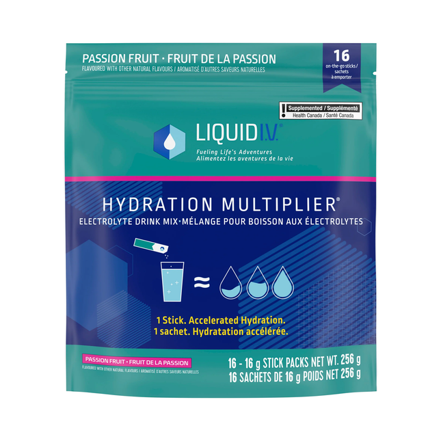 Liquid IV - Electrolyte Drink Mix, Passion Fruit | 16 x 16g