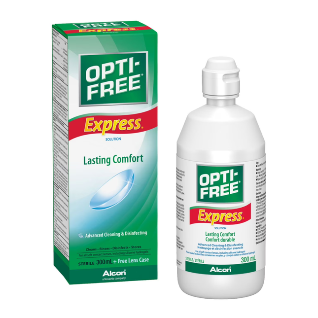 Opti-Free - Solution de contact express pour un confort durable | 300 ml