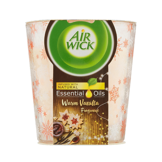Air Wick - Essential Oils Candle, Warm Vanilla | 105 g