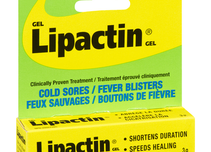 Lipactin - Gel de traitement des feux sauvages et des ampoules de fièvre | 3g