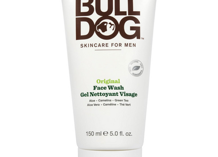 Bull Dog - Nettoyant visage original à l'aloe vera, à la caméline et au thé vert | 150 ml