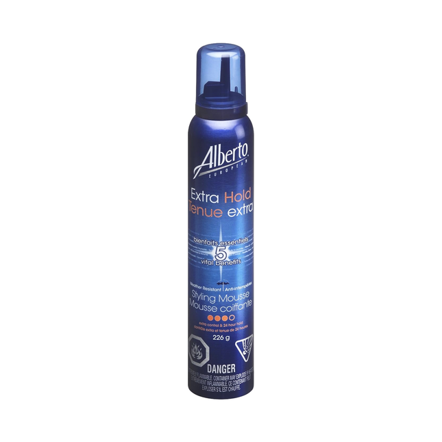 Alberto - Mousse coiffante résistante aux intempéries à tenue supplémentaire | 226 g