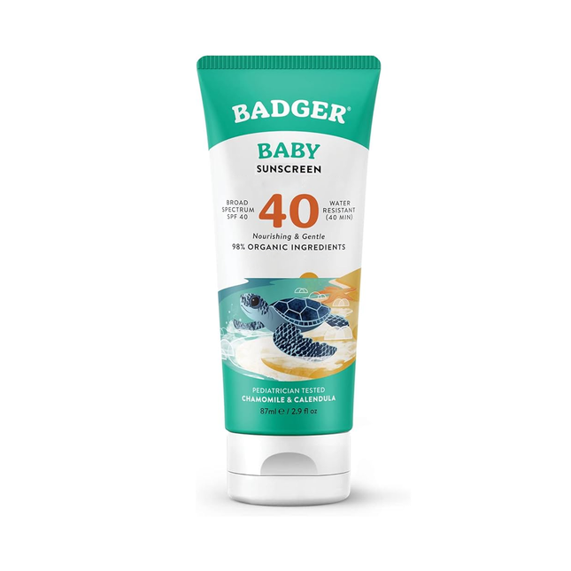Badger - Crème solaire bébé FPS 40, camomille | 87 ml