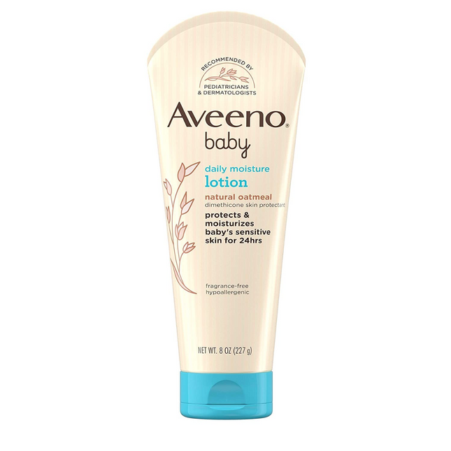 Aveeno Baby - Lotion quotidienne sans parfum à l'avoine colloïdale naturelle | 227 ml
