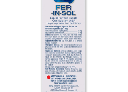 Enfamil - Fer In Sol Oral Solution