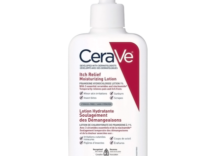 CeraVe - Lotion hydratante anti-démangeaisons - Sans stéroïdes | 237 ml
