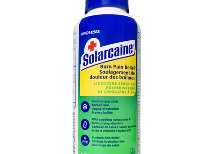 Solarcaine - Spray rafraîchissant à l'aloès et à la lidocaïne pour soulager les coups de soleil | 113 g
