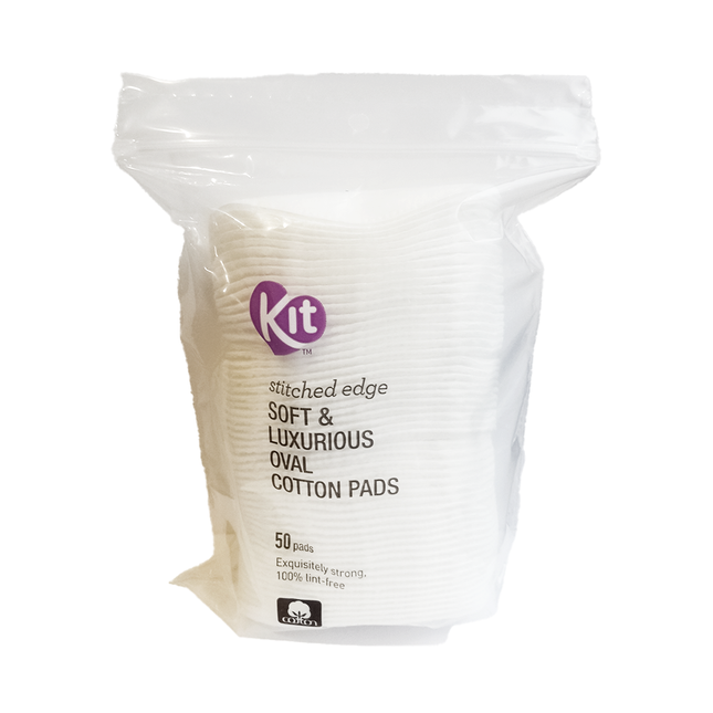 Kit - Disques en coton ovales doux et luxueux | 50 disques