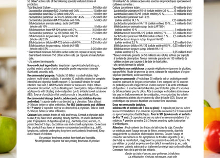 Webber Naturals - Supplément de 50 milliards de probiotiques | 30 Gélules Végétales