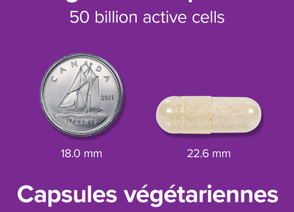 Webber Naturals - Supplément de 50 milliards de probiotiques | 30 Gélules Végétales