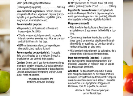 Webber Naturals - NEM 500 mg Membrane naturelle de coquille d'œuf | 30 Gélules