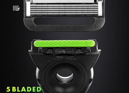 Gillette - Exfoliating Bar Razor | Razor + Cartridge + Stand