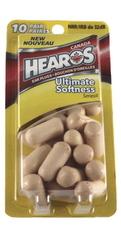 Hearos - Bouchons d'oreille - Série Ultimate Softness - NRR 32 dB - Marron | 10 paires