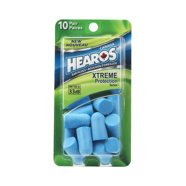 Hearos - Bouchons d'oreille Xtreme Protection | 10 paires