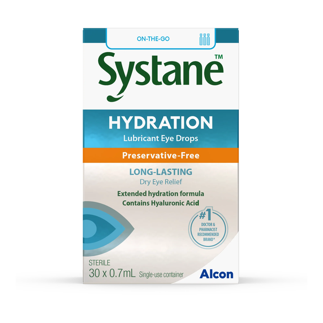 Systane - Gouttes oculaires hydratantes longue durée | 30 x 0,7 ml