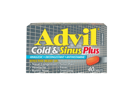 Advil - Rhume et Sinus Plus, Ibuprofène 200 mg | 20 à 40 comprimés