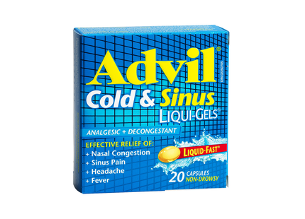 Advil - Rhume et sinus, ibuprofène 200 mg, Liqui-Gels | 10 à 40 capsules