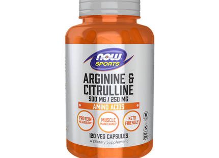 NOW - Arginine & Citrulline | 120 Capsules