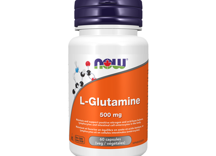 NOW - L-Glutamine 500 mg Free Form | 60 Capsules