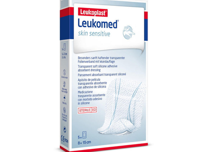 Leukomed - Pansement stérile pour peau sensible 8 x 15 cm | Paquet de 5