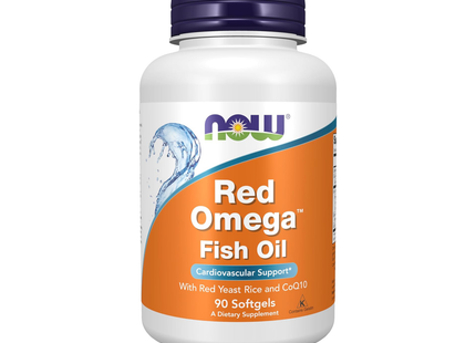 NOW - Red Omega 300 mg RYR+CoQ10+Omega3 | 90 Softgels
