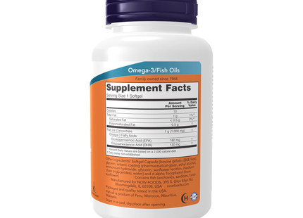 NOW - Omega-3 Mini 500 mg | 90 Softgels