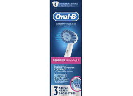 Oral-B Sensitive Gum Care Replacement Brush Heads | 3 Brush Heads