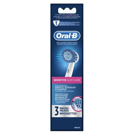 Oral-B Sensitive Gum Care Replacement Brush Heads | 3 Brush Heads