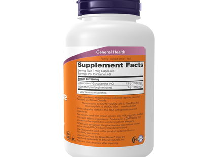 NOW - Vegetarian Glucosamine & MSM | 120 Capsules